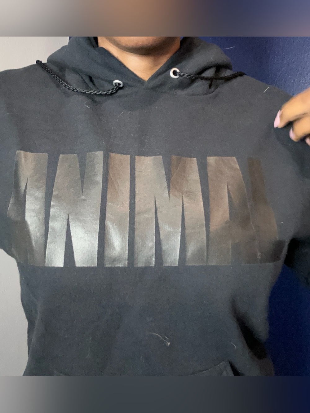 Superfresh Hoodie “Animal” Black Pullover Hoodie